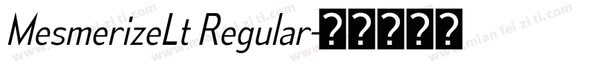 MesmerizeLt Regular字体转换